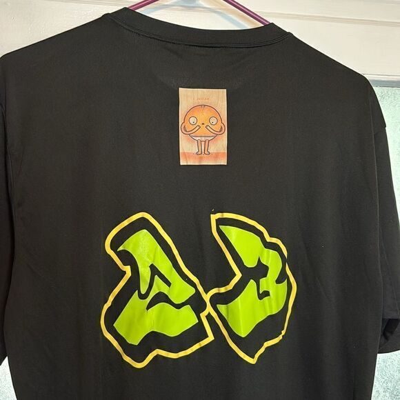 Sport Tek Black Citrus Boys Orange Graphic Short Sleeve Tshirt Size Medium - Picture 8 of 9